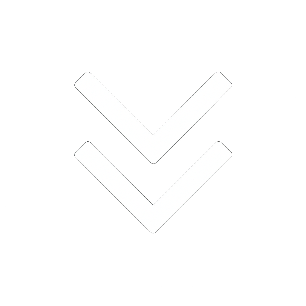 Downward arrow - white